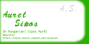 aurel sipos business card